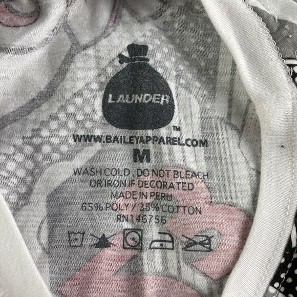 Launder Bear Shirt Mens Medium White Red Black Teddy Icon 23 Savage AOP - Picture 5 of 9